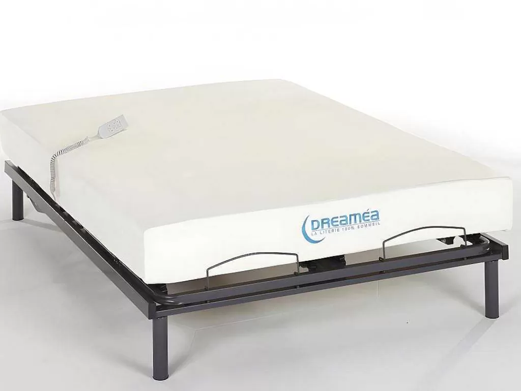 Cama Articulada*DREAMEA Cama Elétrica Com Memória De Forma Jimbaran Ii De - Motor Okin - 140X200 Cm