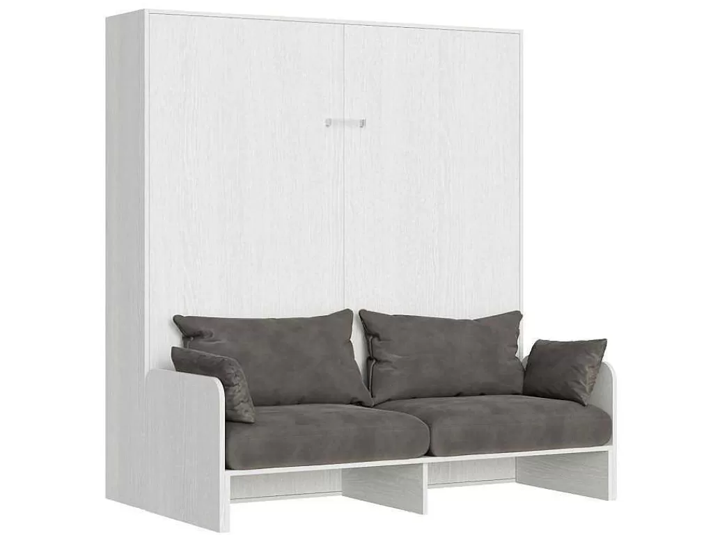 Cama Rebatível*ITAMOBY Cama Retratil 160 Vertical Kentaro Sofá Cinza Branca - Alessia 20