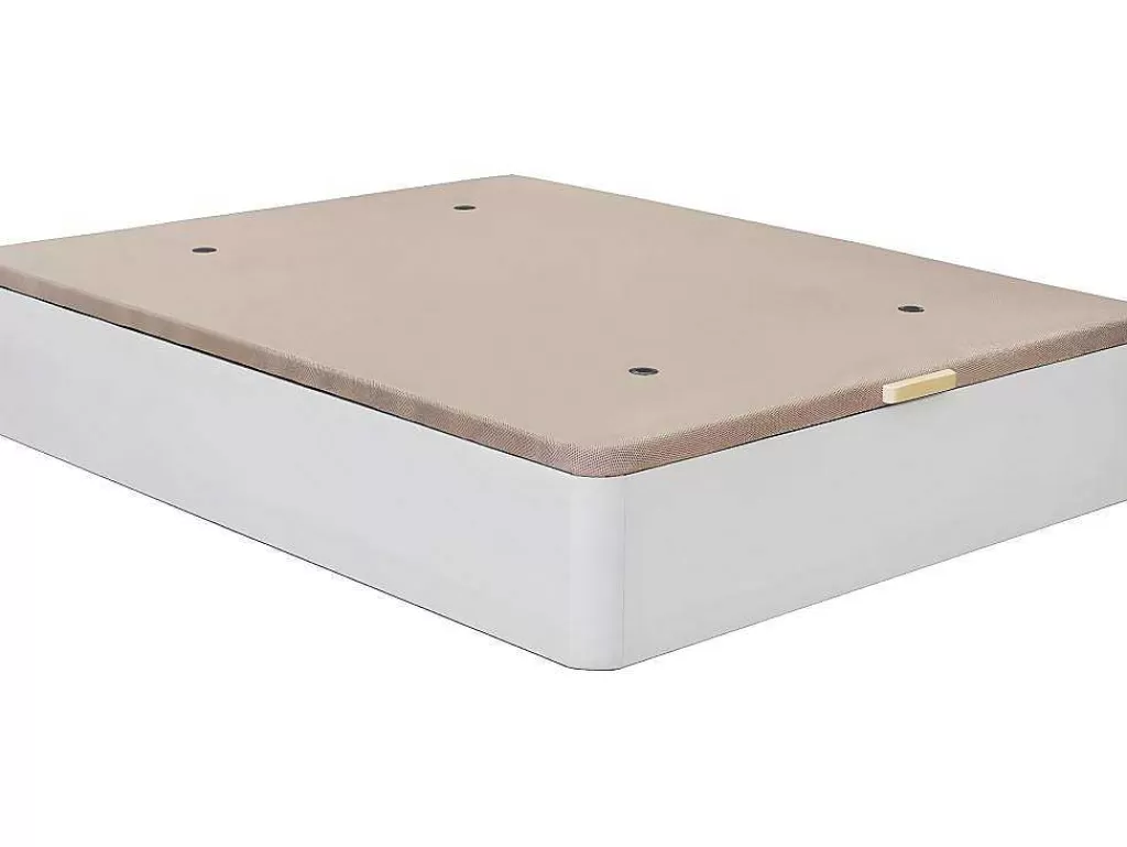 Cama Com Arrumação*Venprodin Canape Dobravel Branco De Grande Capacidade 150X190Cm, Tampa Estofada 3D Respiravel