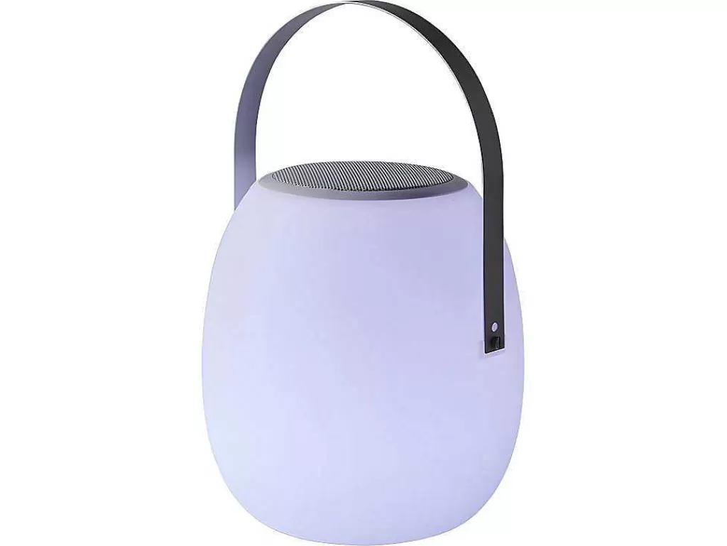 Iluminação De Exterior*OZAIA Candeeiro De Mesa De Exterior Com Ligacao Bluetooth - Metal - A. 27 Cm - Cores Variaveis - Speak