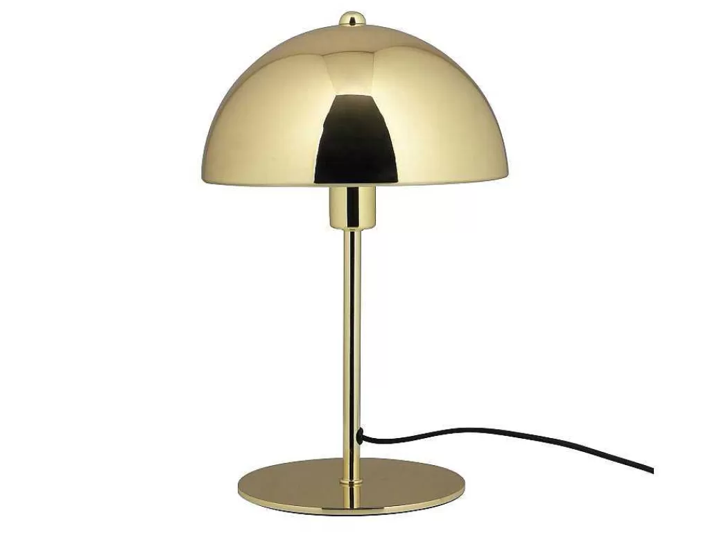 Candeeiro De Mesa*OZAIA Candeeiro De Mesa Estilo Cogumelo Vintage Efeito Latao De D.20 X A.30 Cm Cor Dourado - Ontario