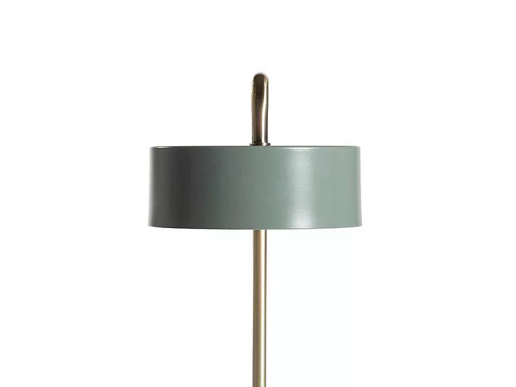 Candeeiro De Mesa*OZAIA Candeeiro De Mesa Estilo Vintage Otilie - Metal - 23 X 16 X 40 Cm - Verde Azeitona E Dourado