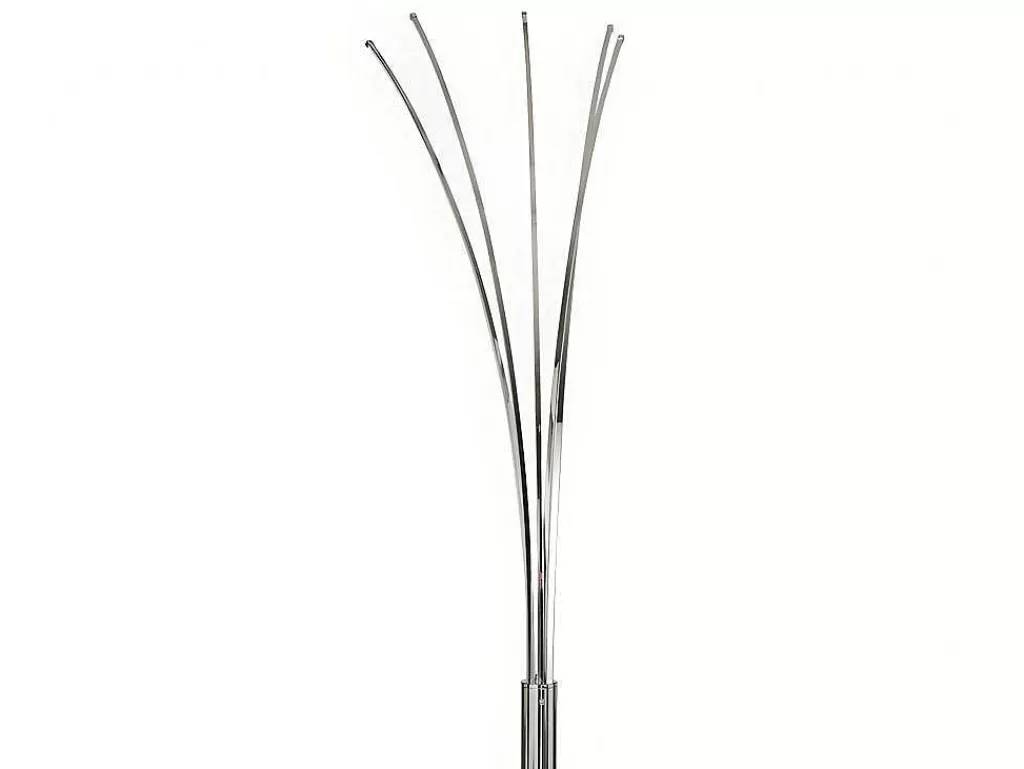 Candeeiro De Pe*OZAIA Candeeiro De Pe 5 Bracos Leds Conceptual Filae - Metal - 58 X 20 X 189 Cm - Prateado