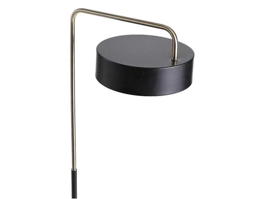 Candeeiro De Pe*OZAIA Candeeiro De Pe Estilo Vintage Em Metal, 154 Cm De Altura, Preto E Dourado - Otilie