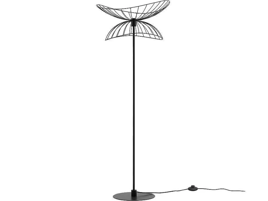 Candeeiro De Pe*OZAIA Candeeiro De Pe Filiforme Em Metal De A.160 Cm Cor Preto - Mania