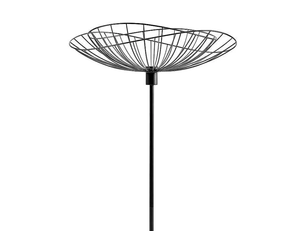 Candeeiro De Pe*OZAIA Candeeiro De Pe Filiforme Em Metal De A.160 Cm Cor Preto - Mania