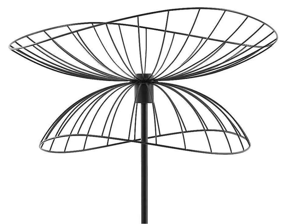 Candeeiro De Pe*OZAIA Candeeiro De Pe Filiforme Em Metal De A.160 Cm Cor Preto - Mania