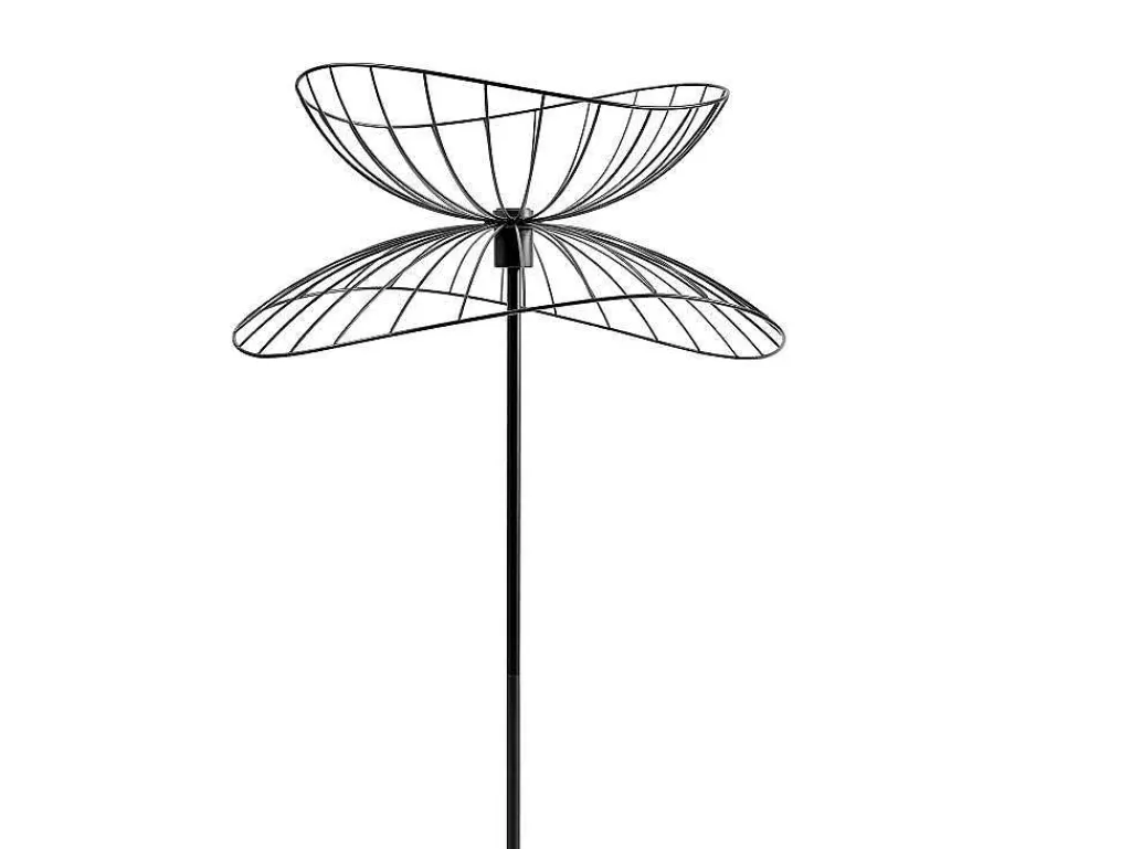 Candeeiro De Pe*OZAIA Candeeiro De Pe Filiforme Em Metal De A.160 Cm Cor Preto - Mania