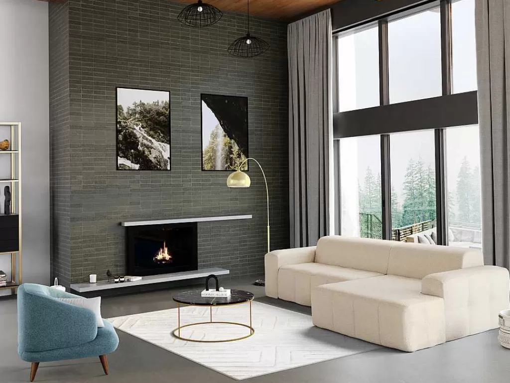 Candeeiro De Pe*OZAIA Candeeiro De Pe Grande Em Arco Estilo Art Deco 140 X 35 X 180 Cm Em Metal E Marmore Cor Dourado - Ombrage