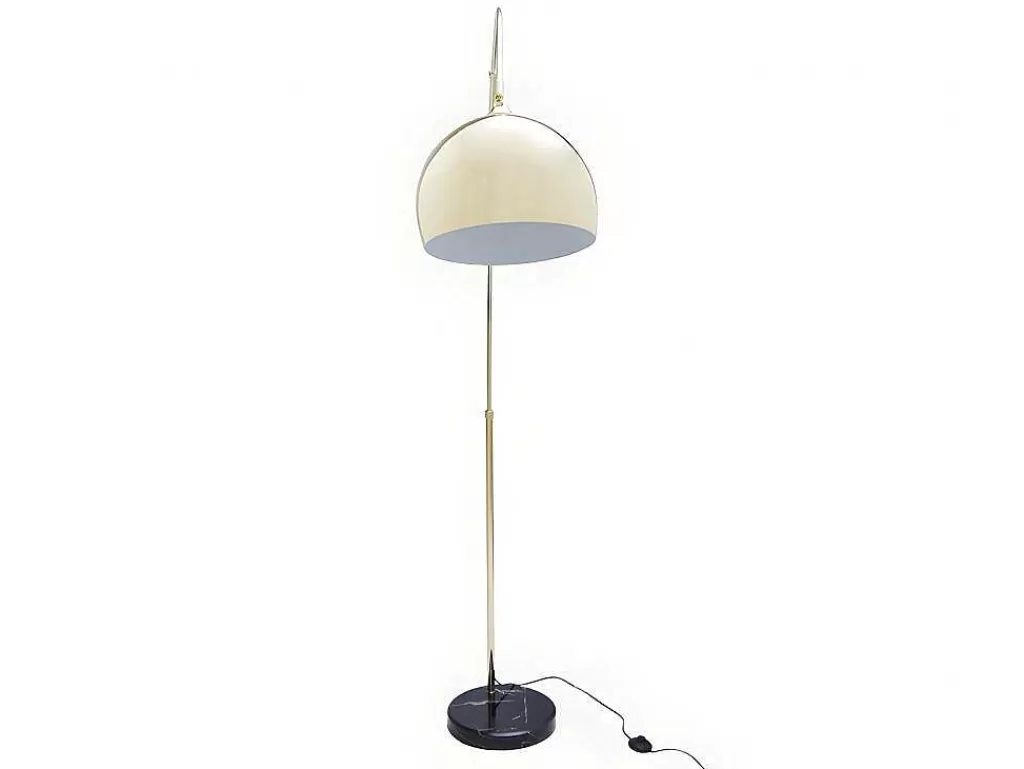 Candeeiro De Pe*OZAIA Candeeiro De Pe Grande Em Arco Estilo Art Deco 140 X 35 X 180 Cm Em Metal E Marmore Cor Dourado - Ombrage