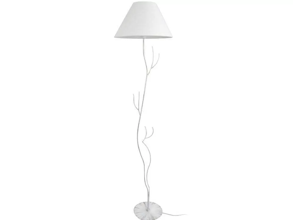 Candeeiro De Pe*TOSEL Candeeiro De Pe Belgica Vidro Certo Metal D30 X H173 Cm