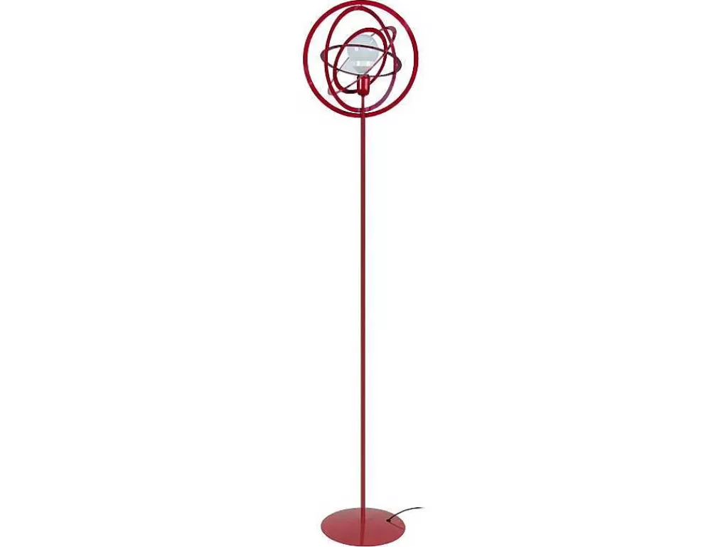 Candeeiro De Pe*TOSEL Candeeiro De Pe Descendite A Tecido Certo Branco D45 X H168 Cm