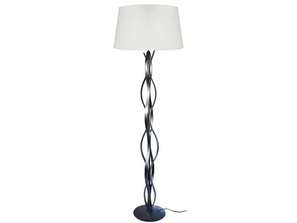 Candeeiro De Pe*TOSEL Candeeiro De Pe Hod B Tecido Certo Branco D40 X H153 Cm