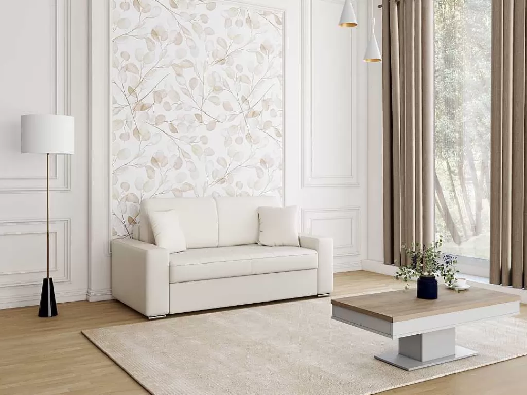 Candeeiro De Pe*OZAIA Candeeiro De Pe Vintage Com Base Em Marmore E Abajur Em Tecido Branco De D. 40 X A.160 Cm - Merple