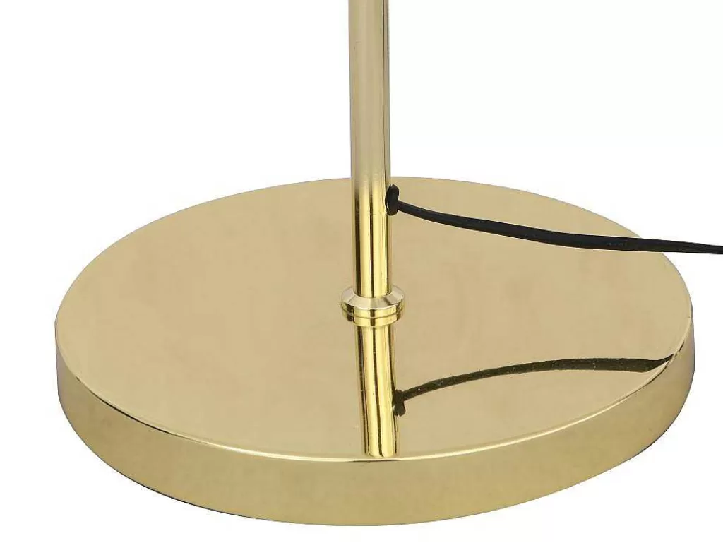 Candeeiro De Pe*OZAIA Candeeiro De Pe Vintage Efeito Latao De D.30 X A.149 Cm Cor Dourado - Ontario