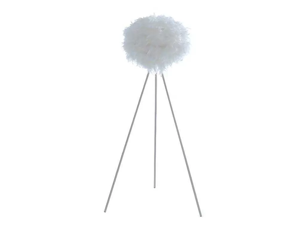 Candeeiro De Pe*OZAIA Candeeiro De Plumas Com Tripe Nuage - 54 X 54 X 150 Cm - Branco
