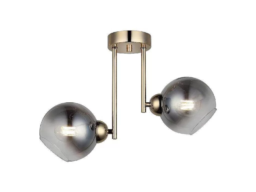 Luz De Teto*EPIKASA Candeeiro De Teto Avellino, Ouro, 15 X 46,5 X 32,5 Cm,