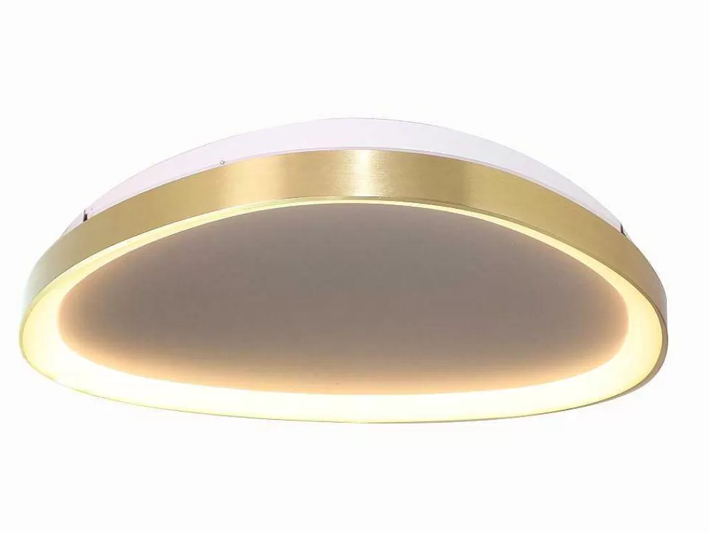 Luz De Teto*OZAIA Candeeiro De Teto Design Com Leds De Intensidade Variavel Aluminio E Metal L65 Dourado - Granby