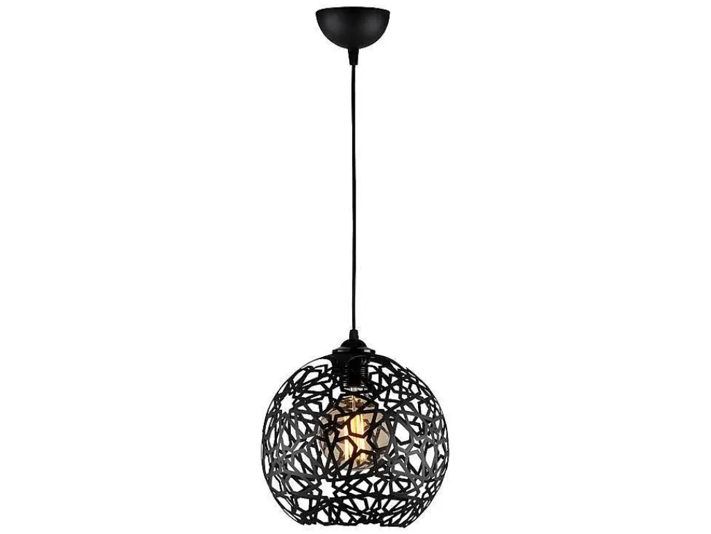 Candeeiro Suspenso*OZAIA Candeeiro De Teto Filiforme Em Metal De Altura Regulavel De D. 25 X A. 39/119 Cm Cor Preto - Celindra