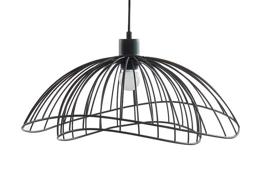 Candeeiro Suspenso*OZAIA Candeeiro De Teto Mania - Ferro - 47 X 47 X 120 Cm - Preto