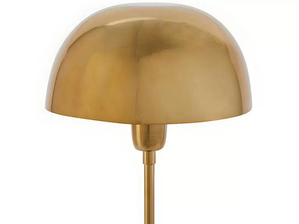 Promoções Decoração*OZAIA Candeeiro Mesa De Cabeceira Forma Cogumelo Estilo Art Deco Amanite - Marmore E Ferro - 24,5 X 24,5 X 52 Cm - Dourado