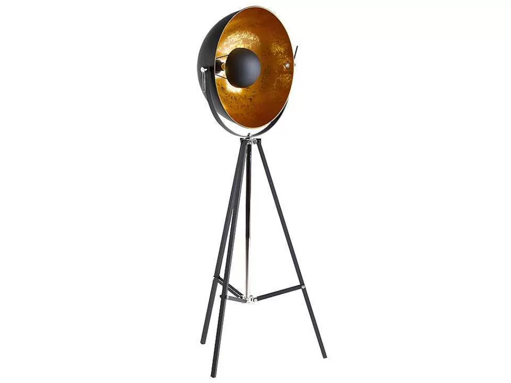 Promoções Decoração*OZAIA Candeeiro Movie - A. 166 Cm - Bicolor Interior Dourado Exterior Preto Da Marca Inside Art