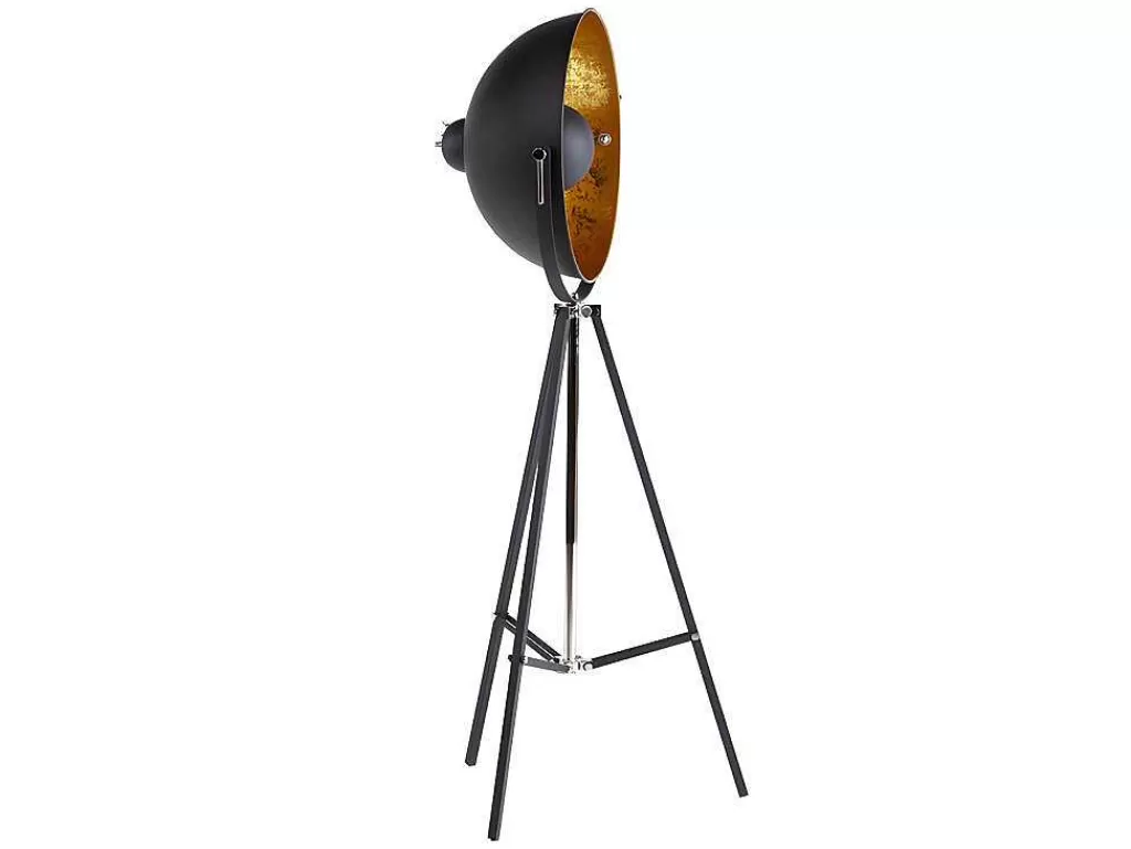 Promoções Decoração*OZAIA Candeeiro Movie - A. 166 Cm - Bicolor Interior Dourado Exterior Preto Da Marca Inside Art