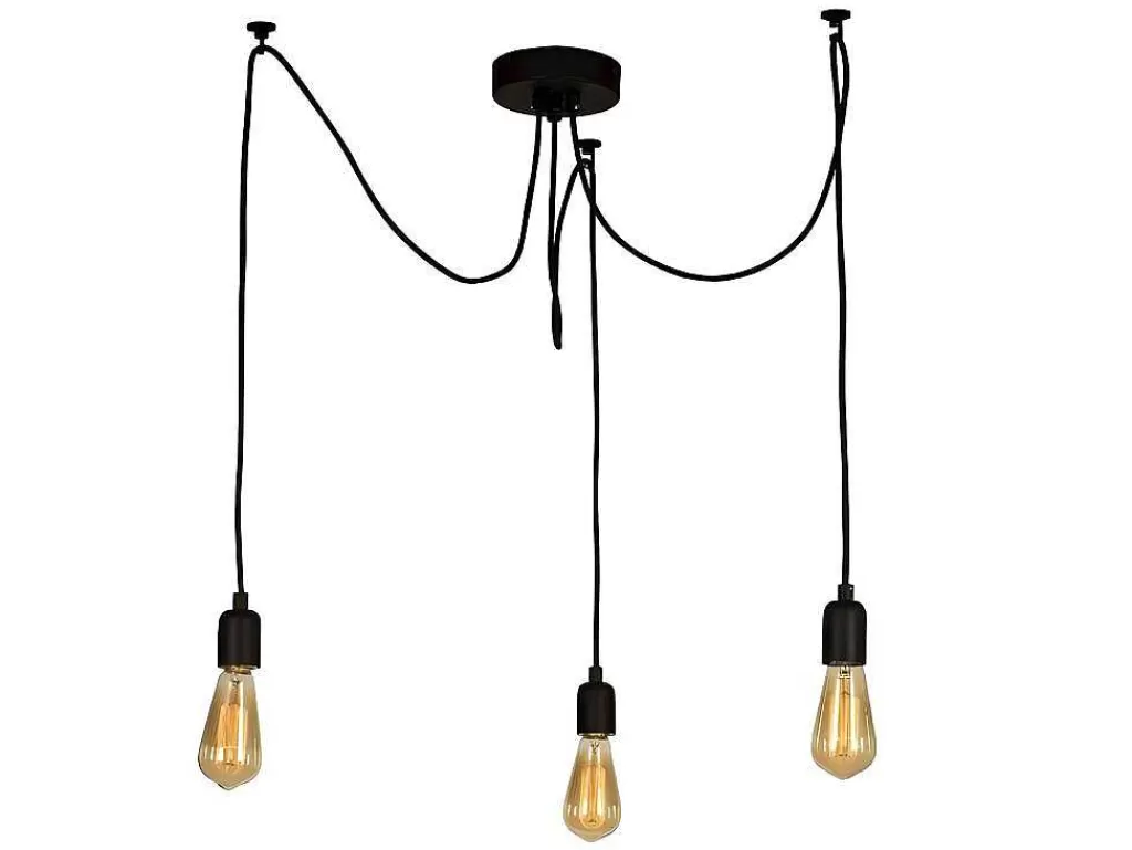 Candeeiro Suspenso*EPIKASA Candeeiro Suspenso Andria, Preto, 180 X 180 X 93 Cm,