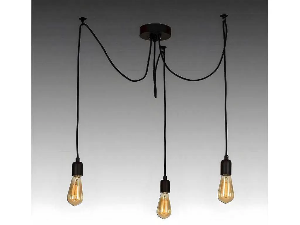 Candeeiro Suspenso*EPIKASA Candeeiro Suspenso Andria, Preto, 180 X 180 X 93 Cm,