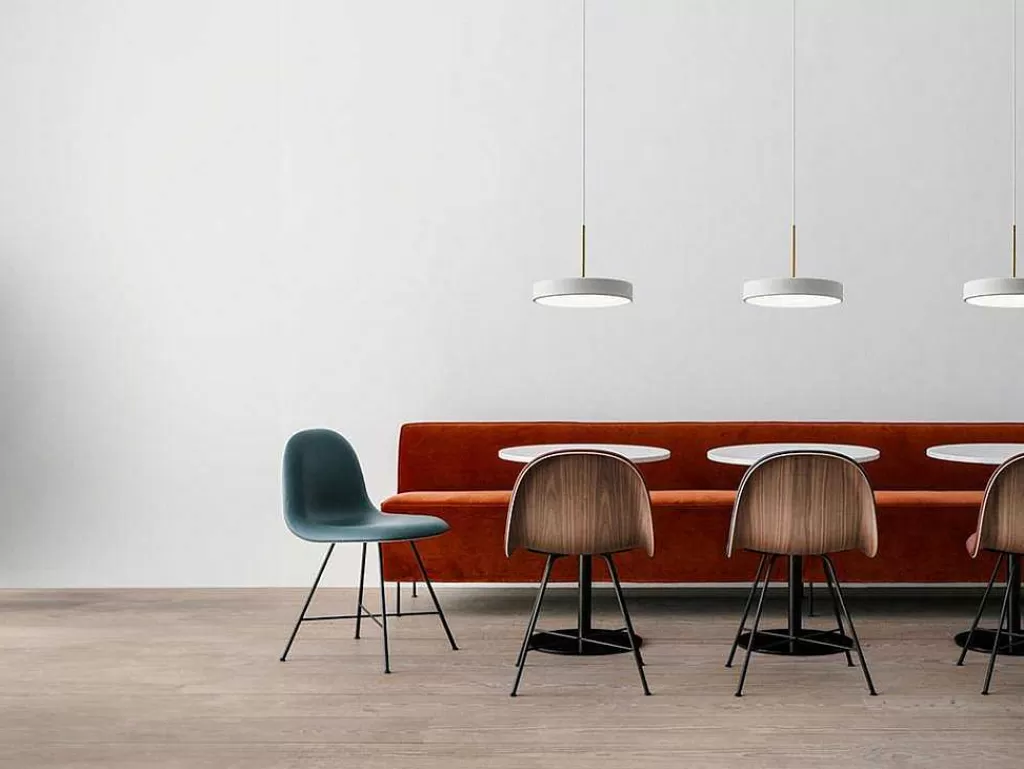 Promoções Decoração*OZAIA Candeeiro Suspenso Design Redondo Com Leds Em Metal D45 Cm Branco - Vaughan