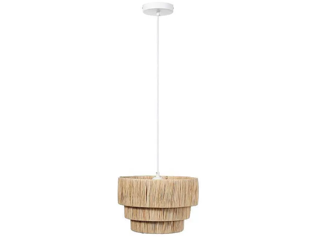 Candeeiro Suspenso*OZAIA Candeeiro Suspenso Em Rafia D30 X A171 Cm Natural - Sarnia