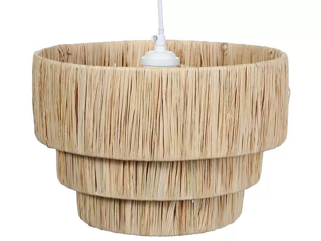 Candeeiro Suspenso*OZAIA Candeeiro Suspenso Em Rafia D30 X A171 Cm Natural - Sarnia
