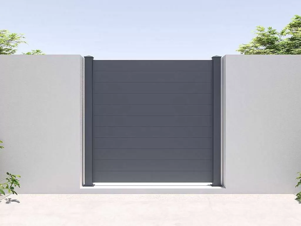 Canico E Cerca*EXPERTLAND Cerca De Pousar A182 X L188,6 Cm Aluminio Antracite - Otavio