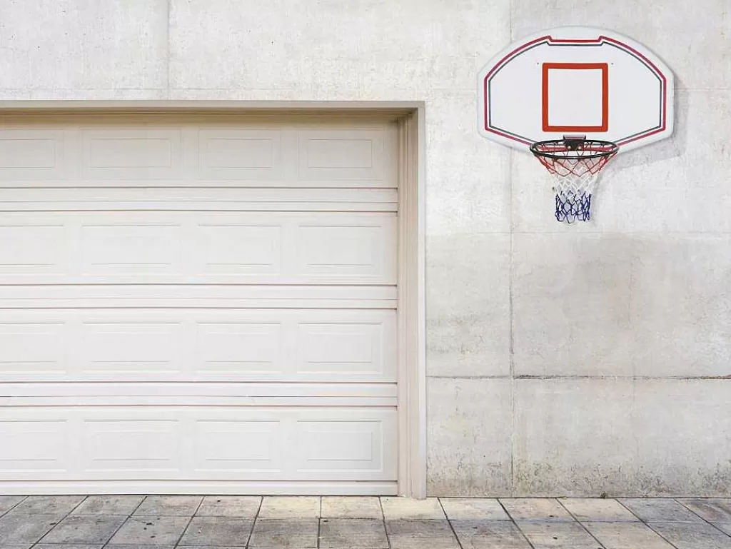 Jogo De Exterior*Vente-unique Cesto De Basquetebol De Parede Branco L111 X A77 Cm - Bemidji