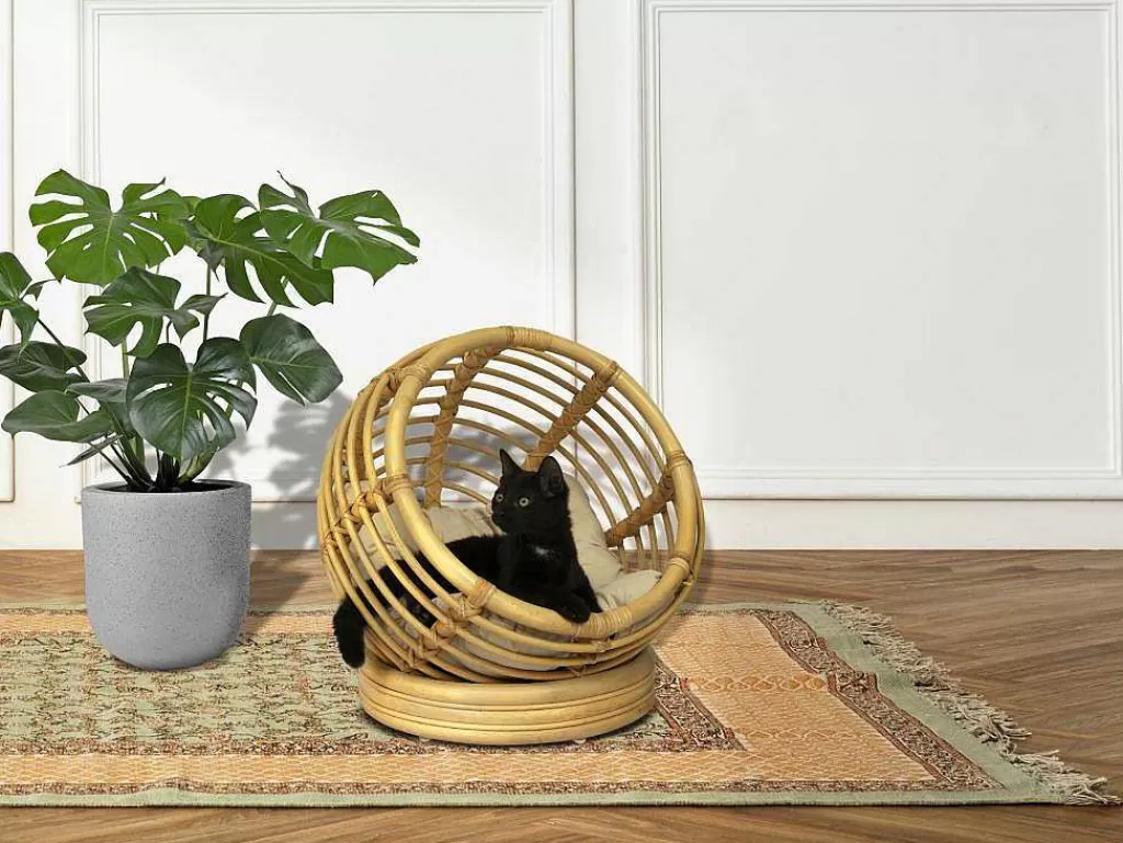 Acessórios Para Animais De Estimação*Vente-unique Cesto Redonda Para Animais Em Rotim C49,5 X A52 Cm Natural - Malabo