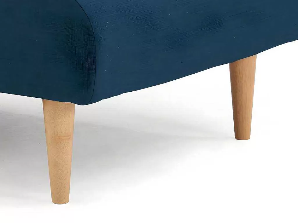 Chaise Longue*Vente-unique Chaise Longue Convertivel Em Cama Em Tecido Cinzento Escuro - Cival