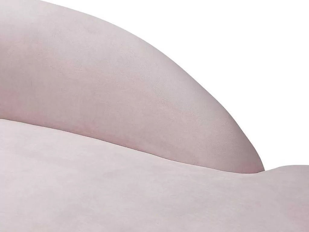 Chaise Longue*PASCAL MORABITO Chaise Longue Direita Veludo Cor-De-Rosa - Lonigo De
