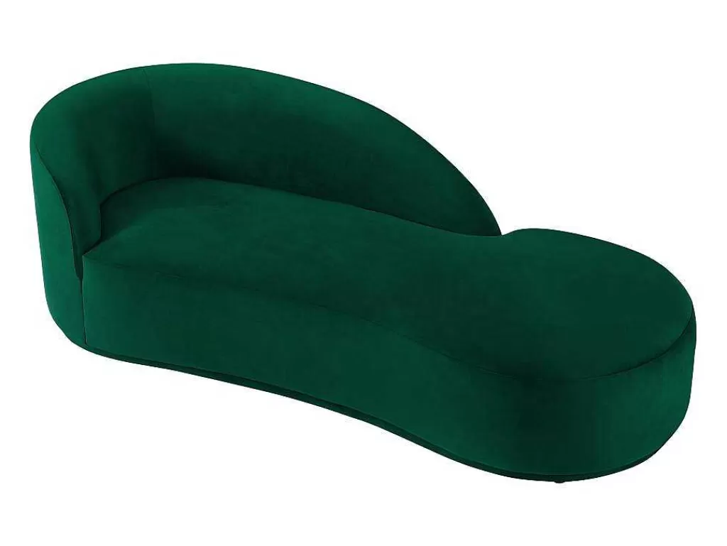 Chaise Longue*PASCAL MORABITO Chaise Longue Direita Veludo Verde - Lonigo De