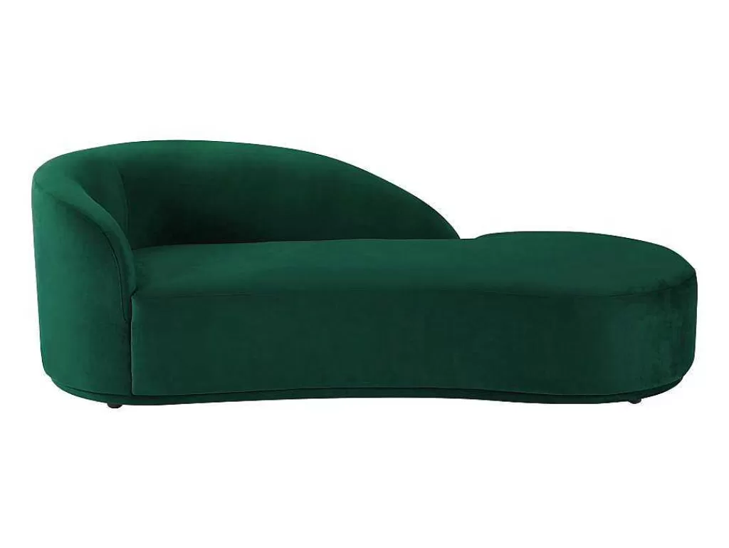 Chaise Longue*PASCAL MORABITO Chaise Longue Direita Veludo Verde - Lonigo De
