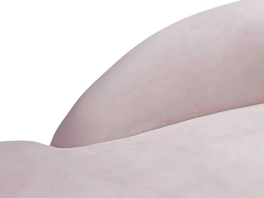 Chaise Longue*PASCAL MORABITO Chaise Longue Esquerda Veludo Cor-De-Rosa - Lonigo De