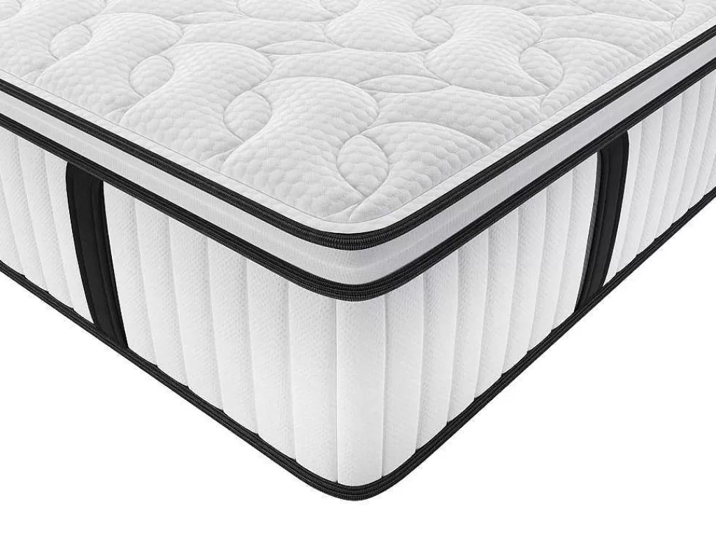 Colchão De 2 Lugares*DREAMEA HOTEL Colchão Anti-Fogo De Molas Ensacadas E Sobrecolchão Integrado Delice De - 160 X 200 Cm
