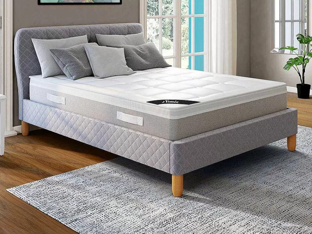 Colchão De Látex*Ysmée Colchão De 140X190 Cm Molas Ensacadas 7 Zonas De Conforto Látex, EsPéssura 28 Cm - Duchesse Ii Da Ysmee