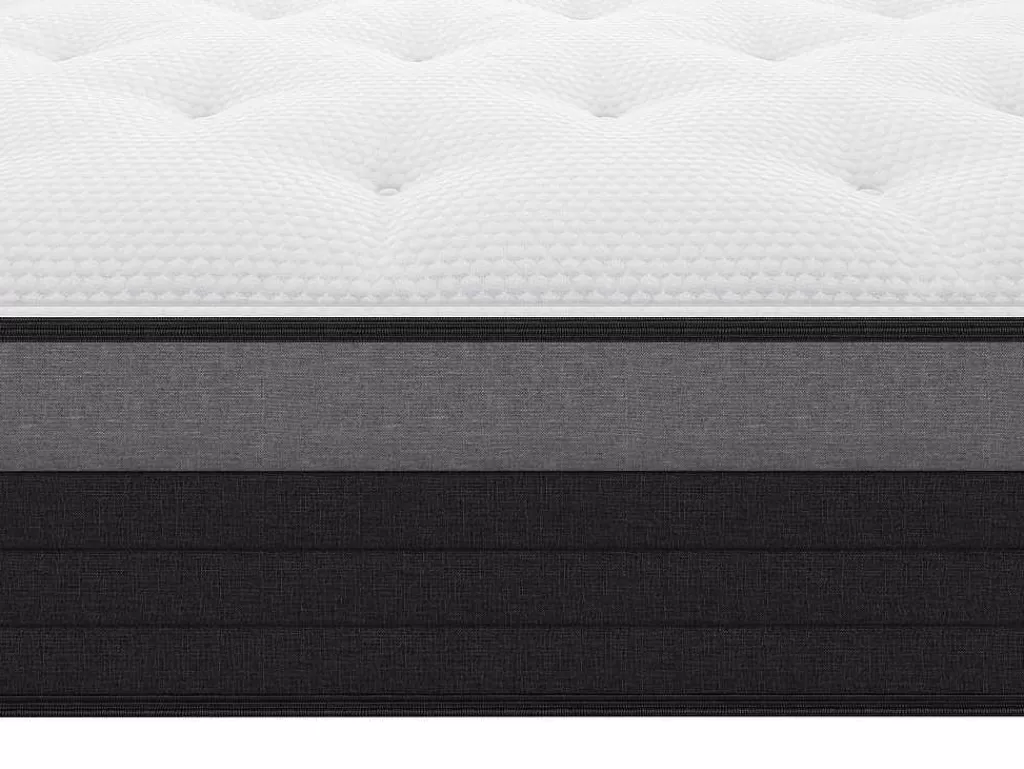 Colchão De 2 Lugares*Ysmée Colchão De 850 Molas Ensacadas Com Faixa Respiravel Airplay De Ysmee EsPéss. 24 Cm - 140 X 190 Cm