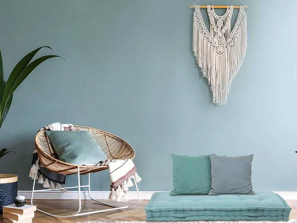 Têxtil De Casa*OZAIA Colchão Para Palete Em Algodao 120 X 60 X12 Cm Azul - Molia