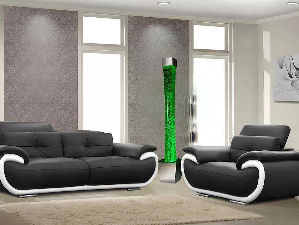 Candeeiro De Pe*OZAIA Coluna De Bolhas De Agua Com Vaso Gobie - Leds Com Cores Que Mudam - A.183 Cm