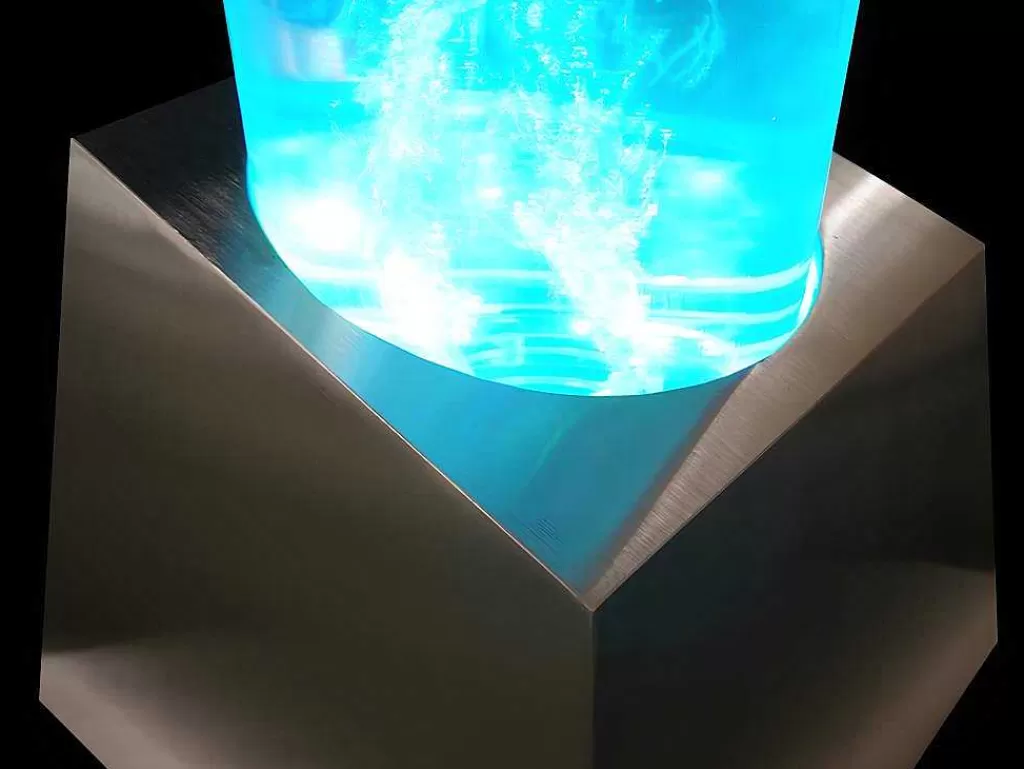 Candeeiro De Pe*OZAIA Coluna De Bolhas De Agua Woby - Leds Com Cor Que Muda - A.130 Cm