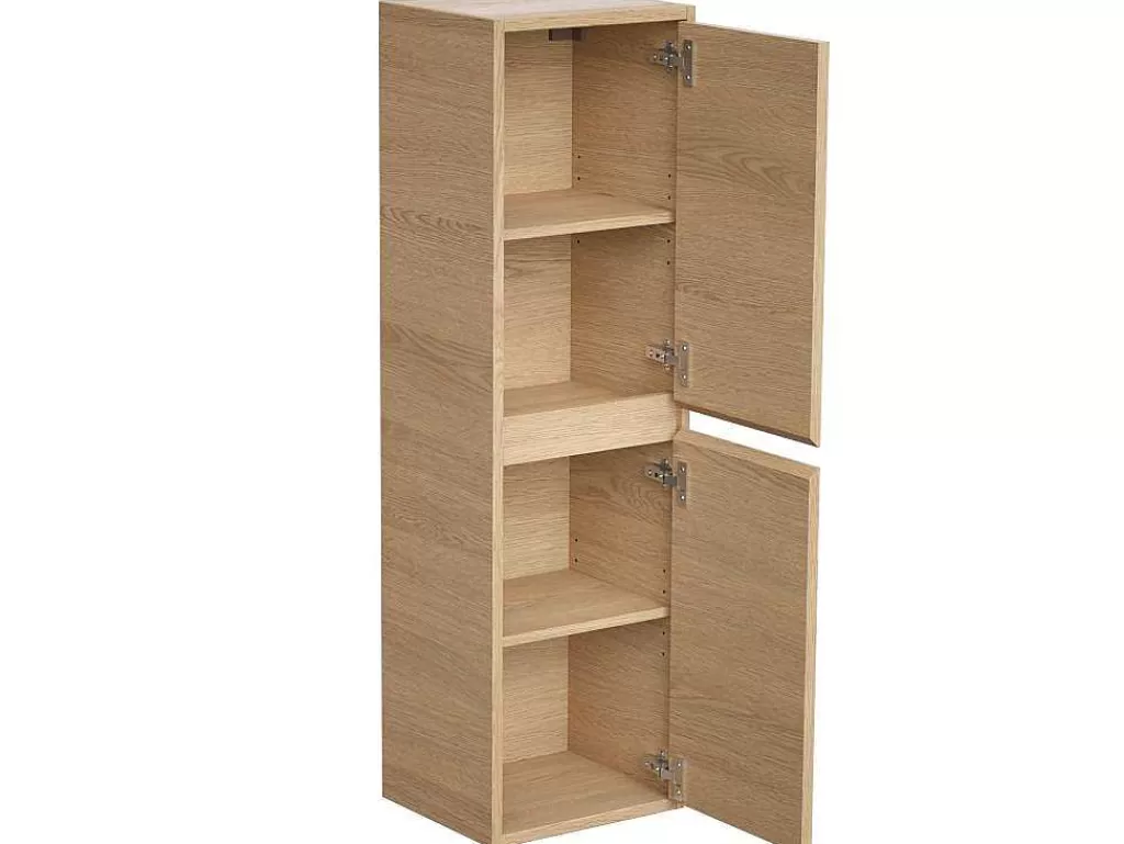 Coluna De Casa De Banho*Vente-unique Coluna De Casa De Banho, Folha De Carvalho, C30 X L35 X A120 Cm - Enosea