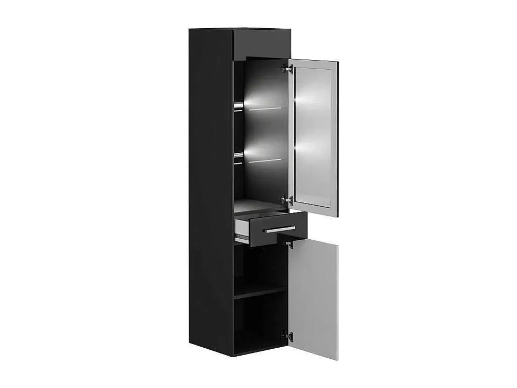 Coluna De Casa De Banho*Vente-unique Coluna De Casa De Banho Sem Leds Preto C30 X L30 X A132 Cm - Laurine