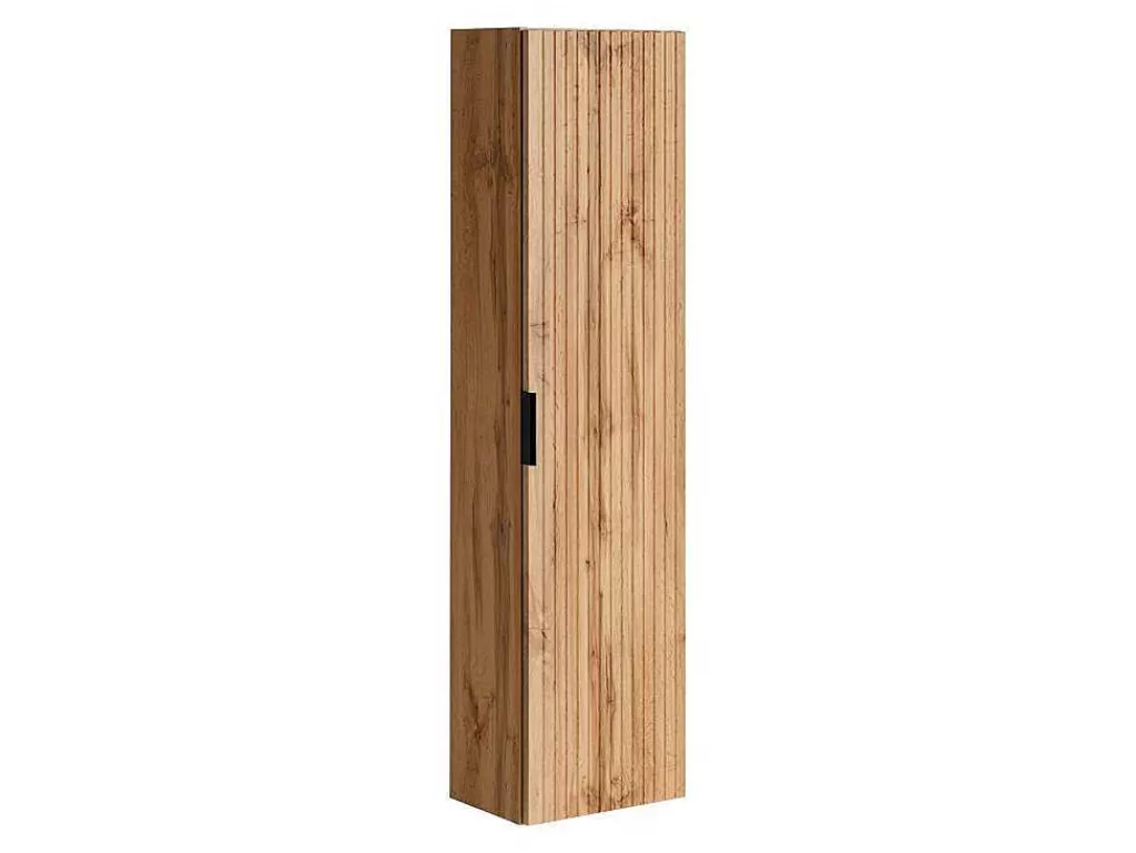 Promoções Casa De Banho & Bem-Estar*Vente-unique Coluna De Casa De Banho Suspensa Estriada Natural Claro A140 Cm - Zevara