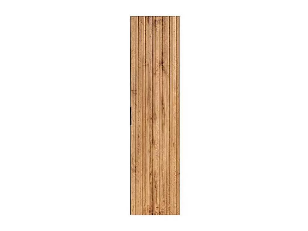 Promoções Casa De Banho & Bem-Estar*Vente-unique Coluna De Casa De Banho Suspensa Estriada Natural Claro A140 Cm - Zevara